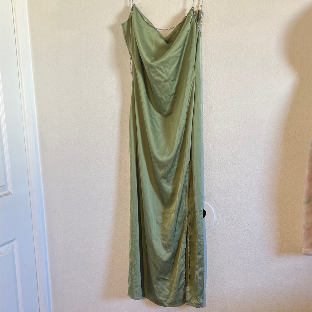CHIME Chic Olive Backless Dress